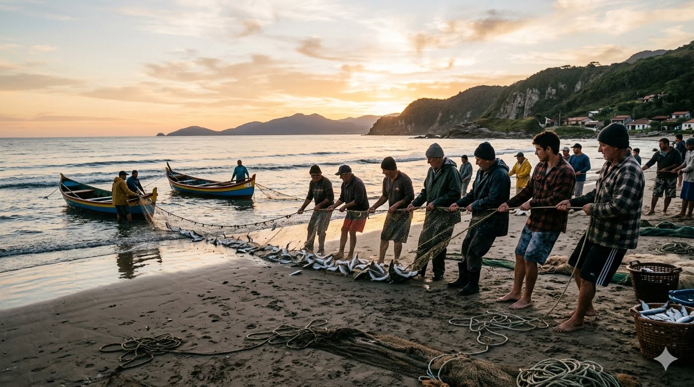 Pesca da Tainha em Santa Catarina tradição artesanal