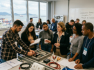 Participantes de curso de qualificação profissional do programa Qualifica Navega em Navegantes.